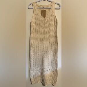 New - Women’s Hollow Out Crochet Sweater Knitted Bodycon Long Dress